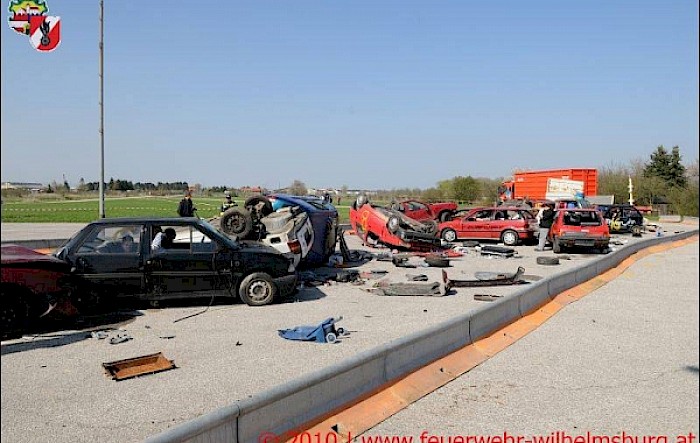 Serienunfall auf Westautobahn