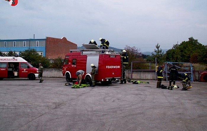 Schadstoffübung bei der Fa. Wollsdorf Leder