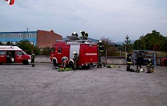 Schadstoffübung bei der Fa. Wollsdorf Leder