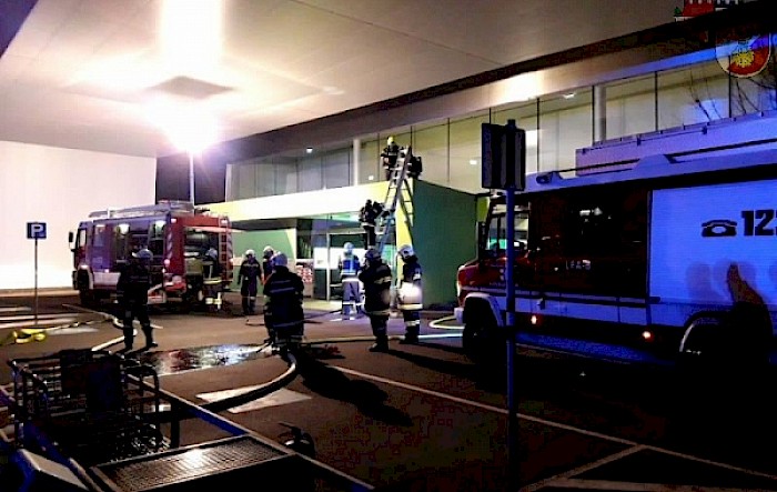 Brand einer Zwischendecke