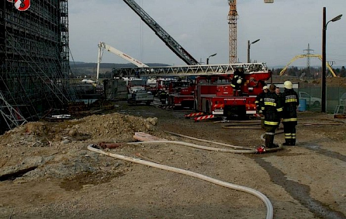 Brand Baustelle Kulturdepot St.Pölten