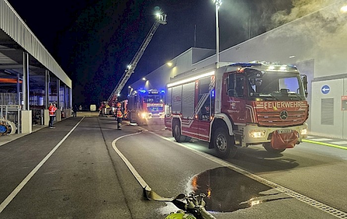 Brand einer Lagerhalle in St.Georgen