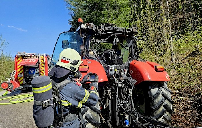 Traktorbrand Kreisbachtal