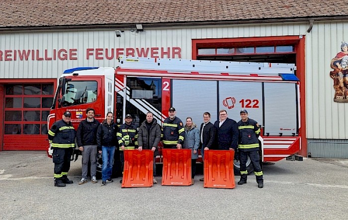 Hochwasserschutzsystemübergabe
